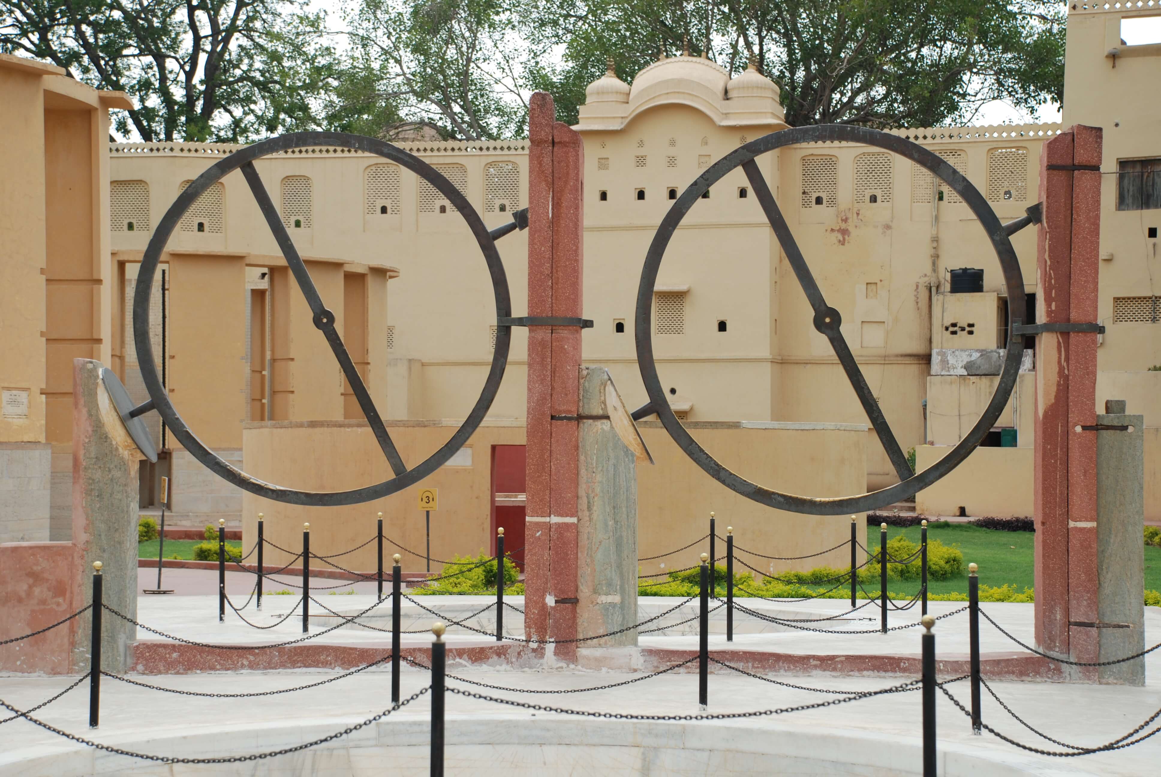 two circles look like clocks in jantar mantar