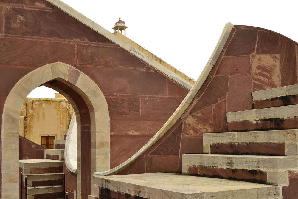 a beautiful staircase structure in jantar mantar