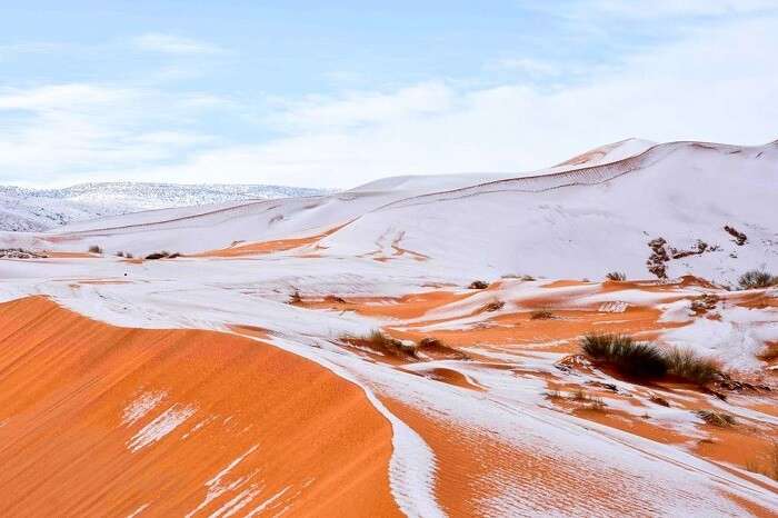 sahara desert snowfall