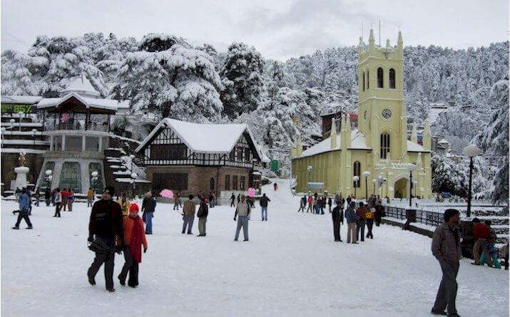 snowfall in shimla