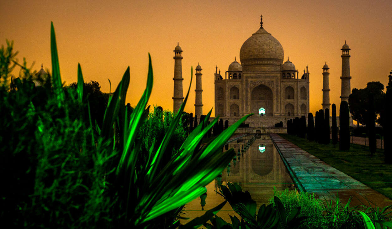 Taj Mahal at night