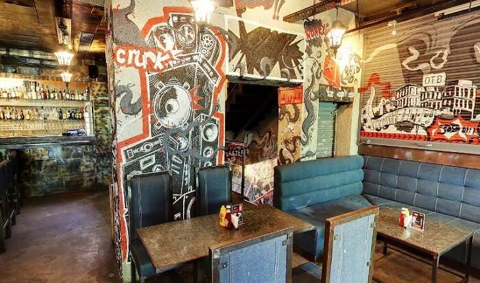 interior of boombox cafe cp