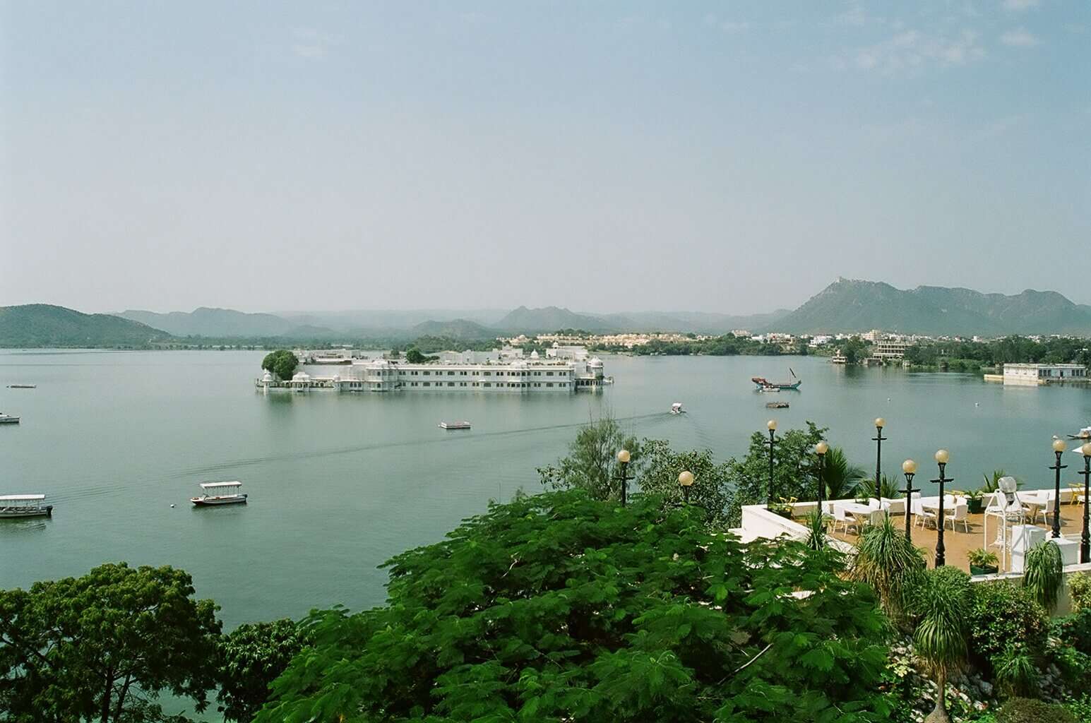 a palace in the lake