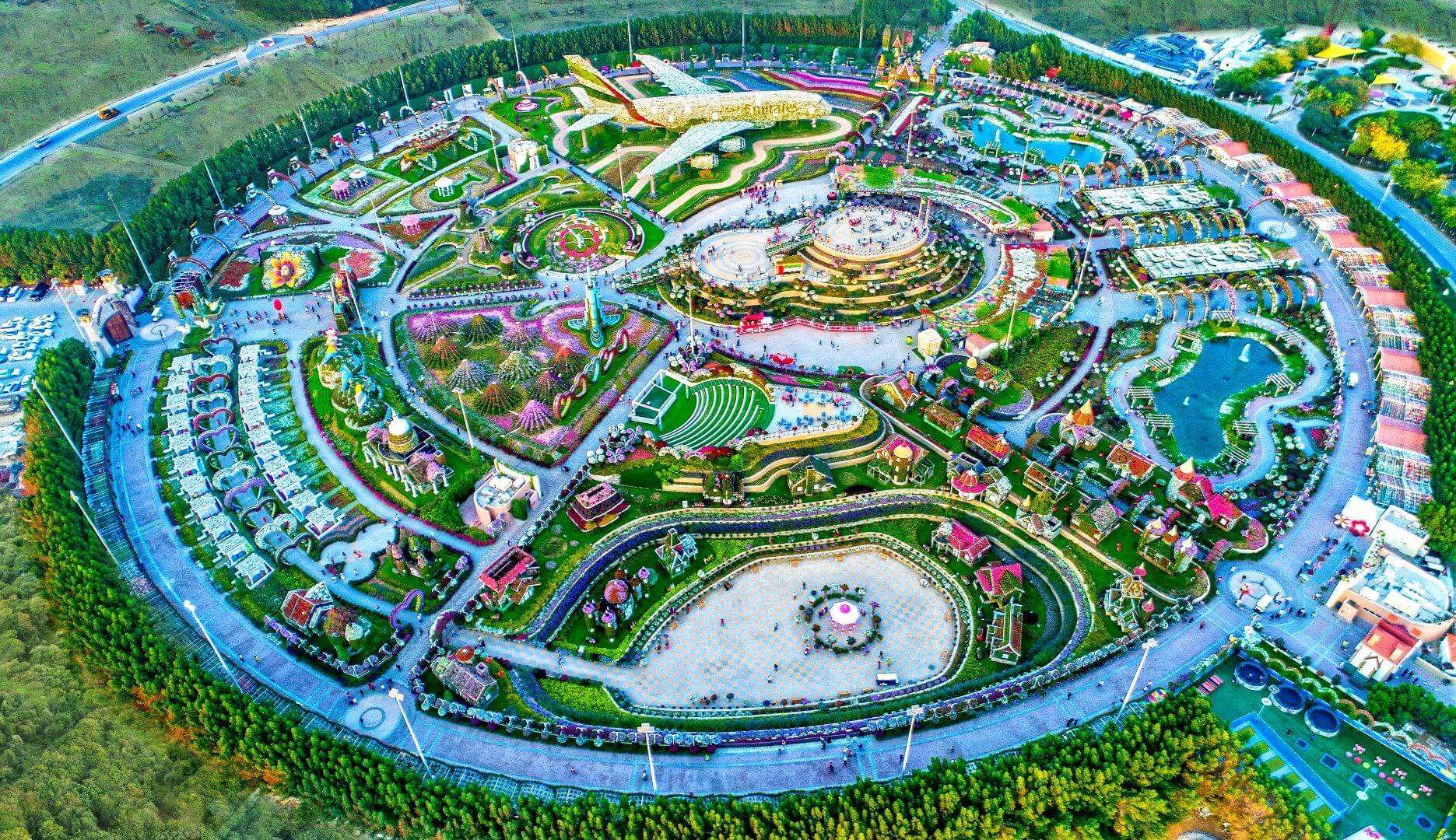 view of Dubai Miracle Garden