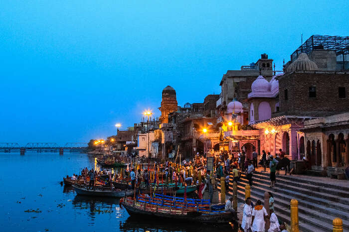 A ghat in Mathura