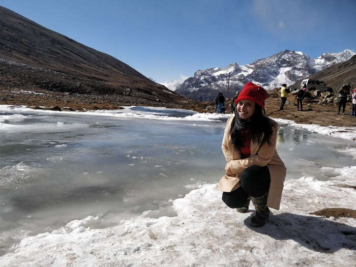 frozen lake in northeast