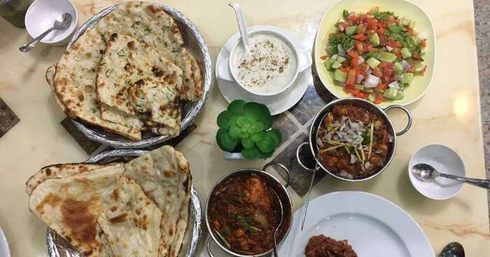 Indian rasoi food on a table
