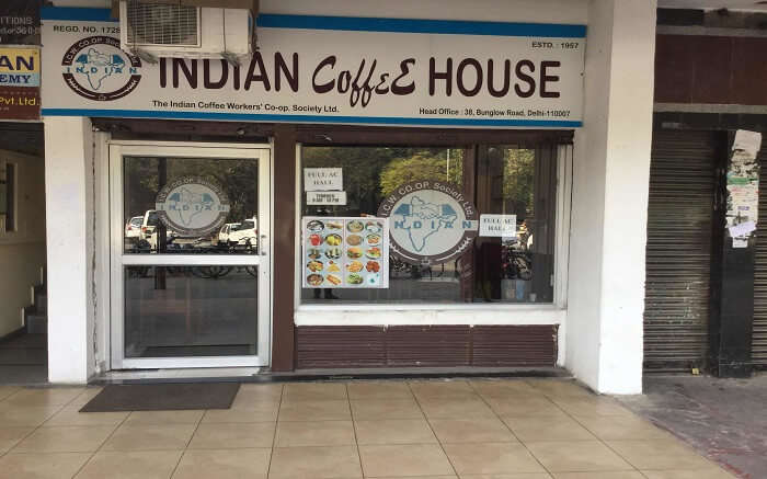 Indian coffee house from outside 