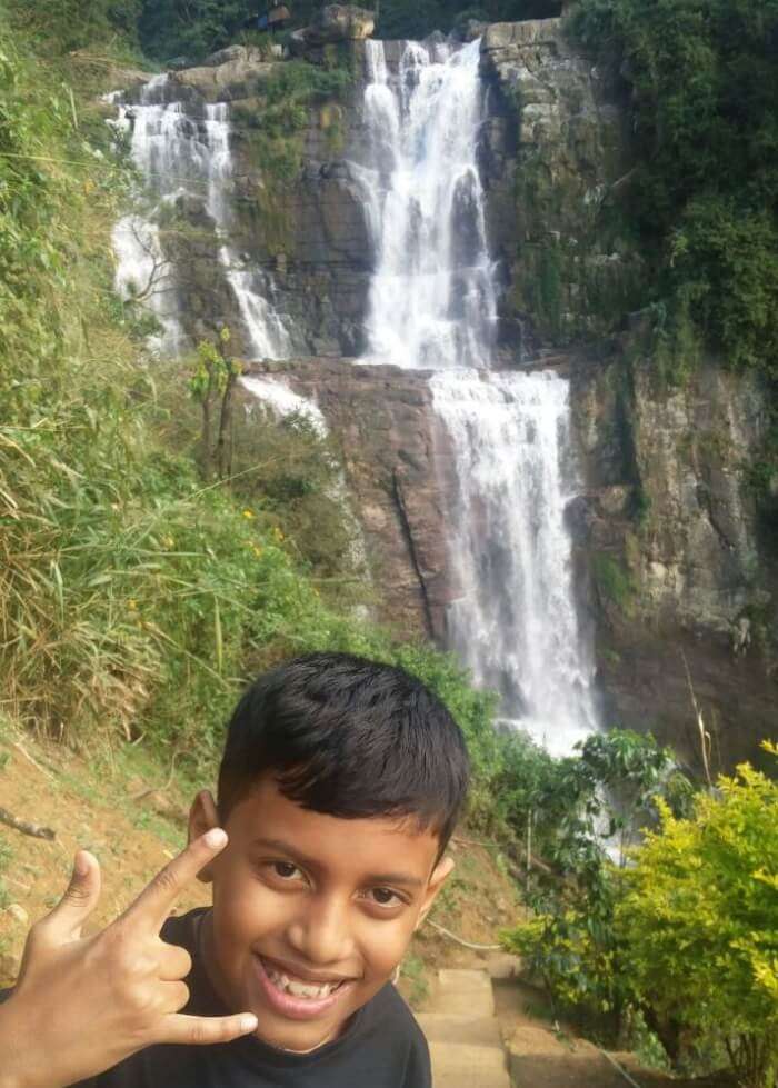 Rachna's kid in Nuwara Eliya