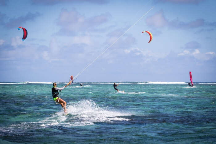 Kite surfing