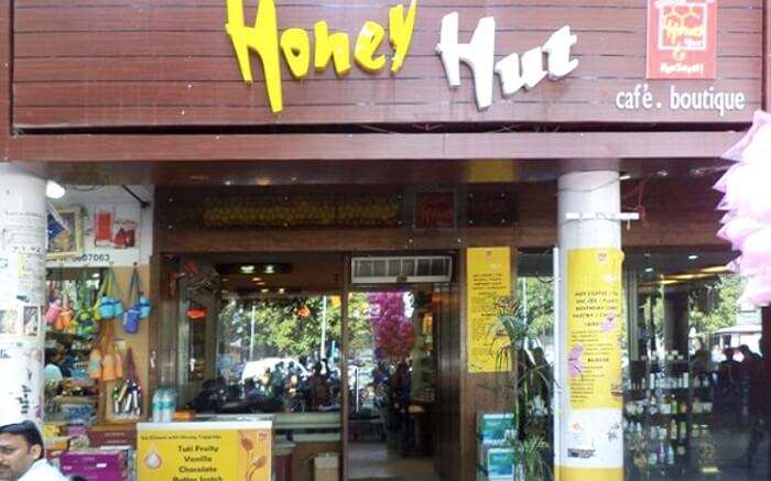 entrance of Honey Hut 