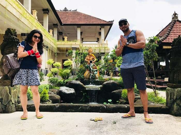 Couple at a resort in Bali