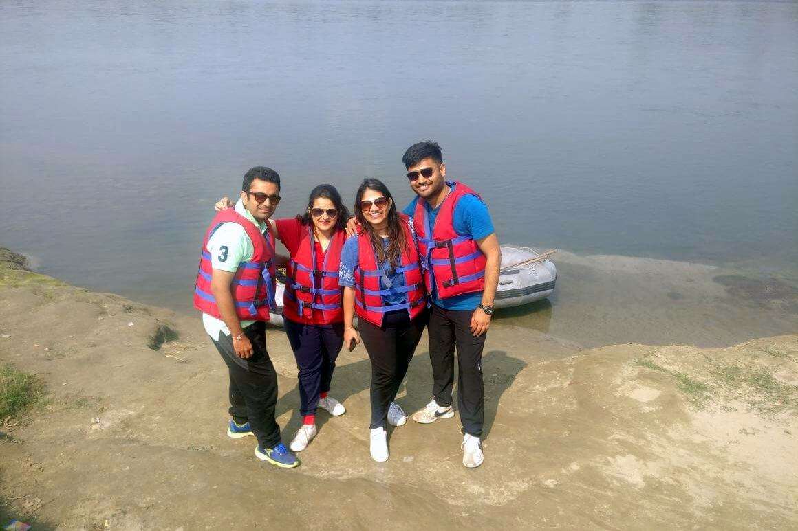 All set for 18kms rafting on jia Bhorali river