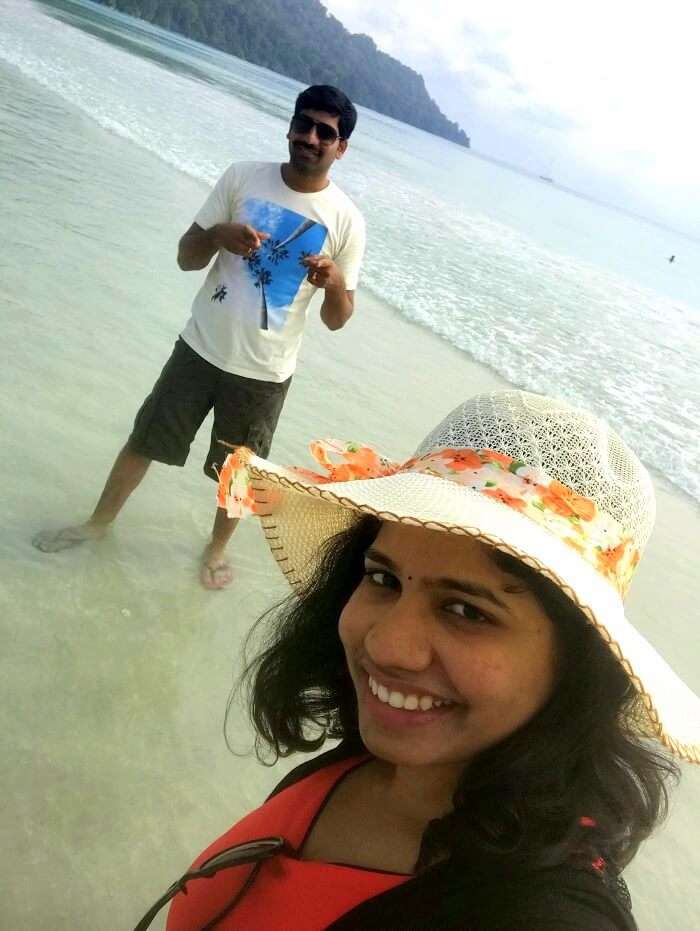 Couple at Havelock Island in Andaman