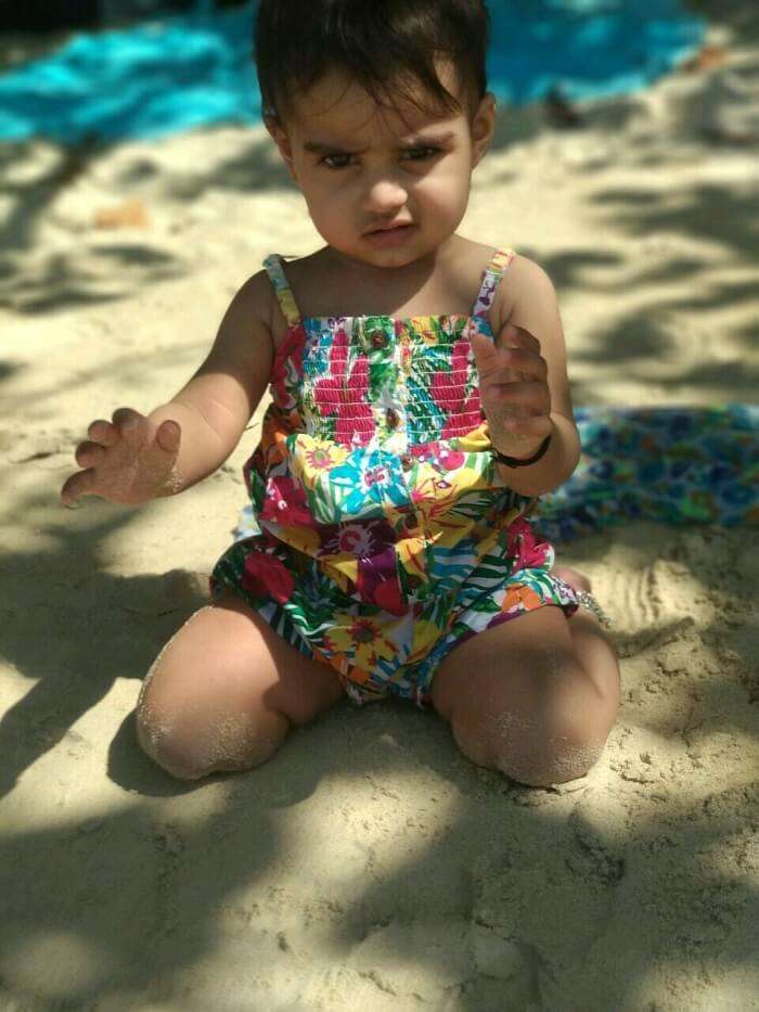 Baby traveling in Thailand