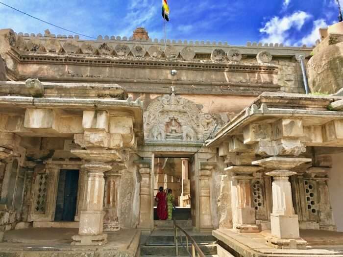 Bahubali shrine in shravanabelagola
