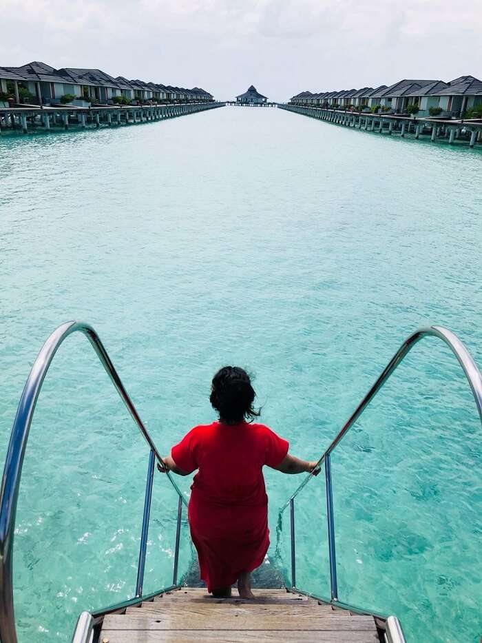 water villa entry maldives 