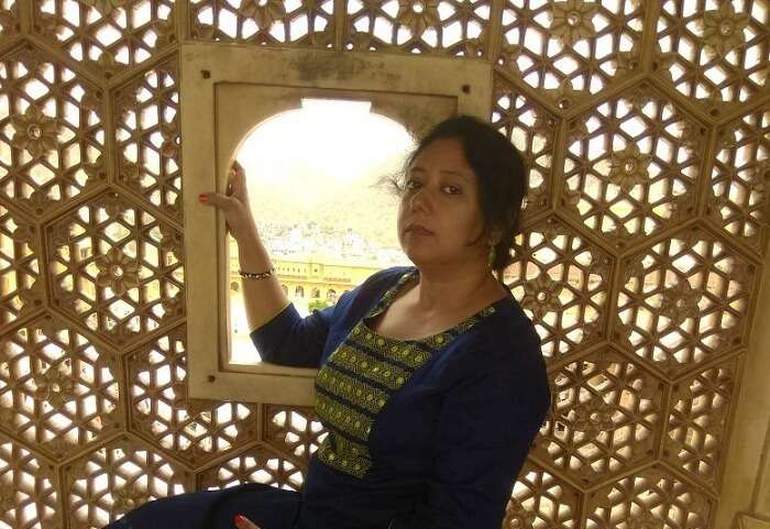 woman in jaipur fort