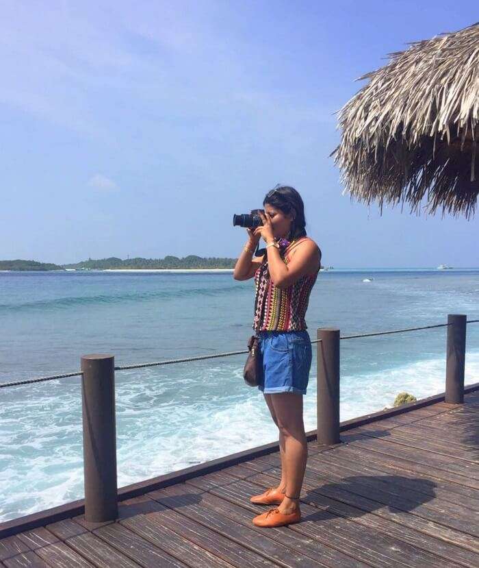 sushmita maldives honeymoon: clicking pictures