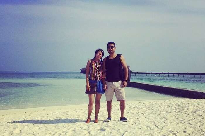 sushmita maldives honeymoon: with hubby