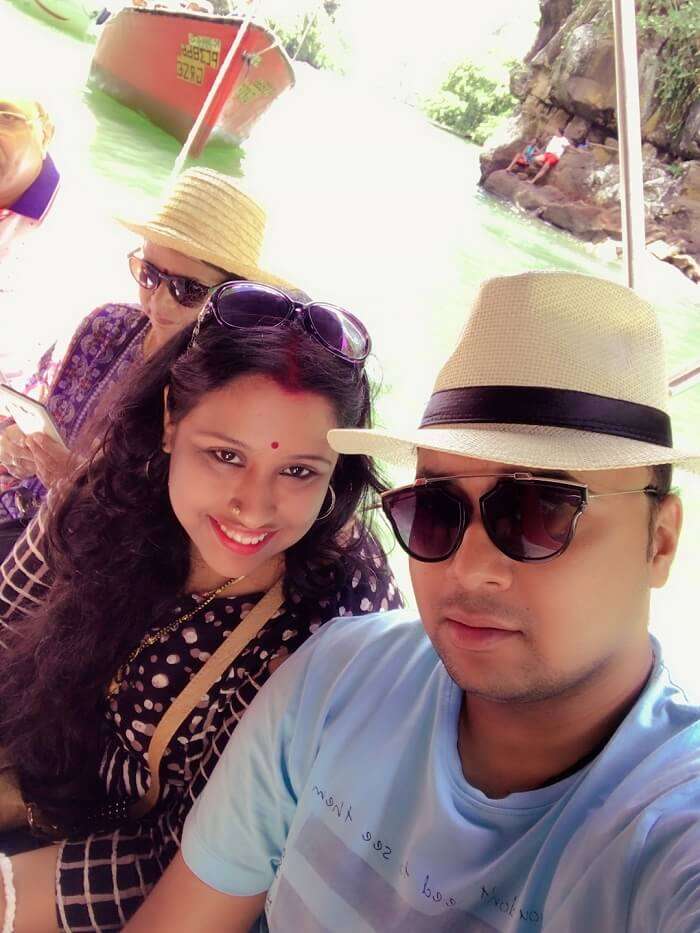 Himanshu honeymoon trip to Mauritius: himanshu and wife