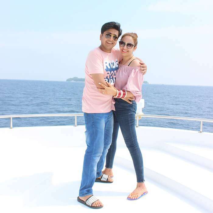 ankit wadhwa maldives honeymoon: priya ankit yacth