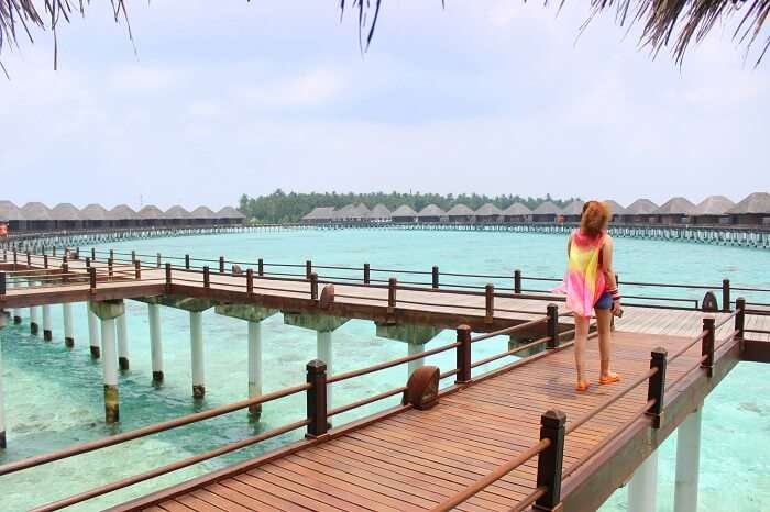 ankit wadhwa maldives honeymoon: towards overwater villa