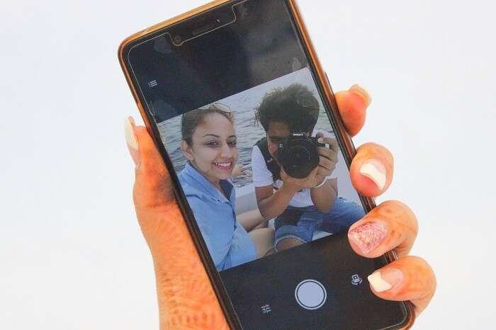 ankit wadhwa maldives honeymoon: picture of selfie