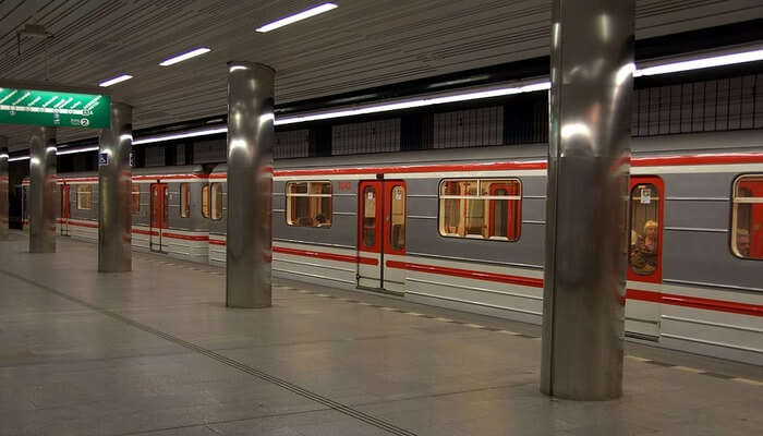 Ride the Prague Metro to reach popular hotspots in the Old Town