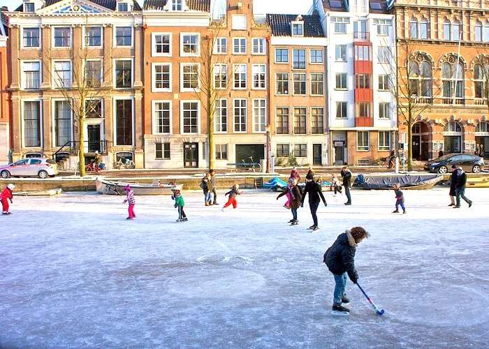Amsterdam Canals Frozen