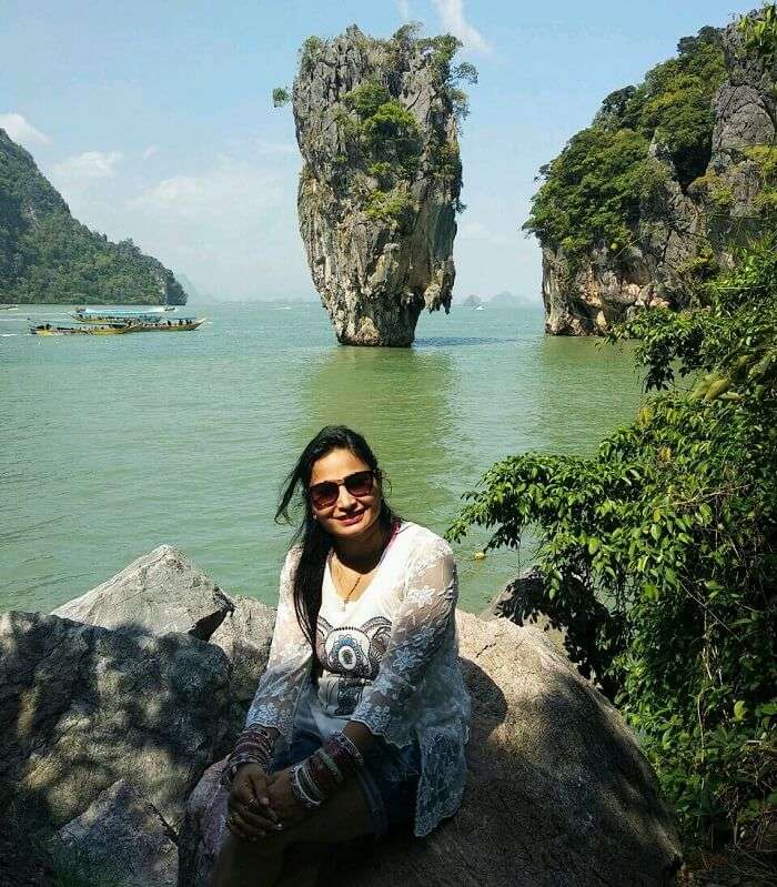 Female traveler in Thailand