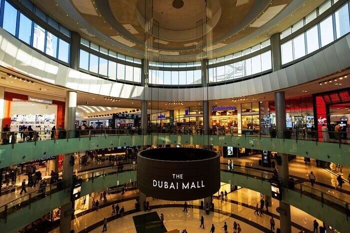 interior of Dubai mall 