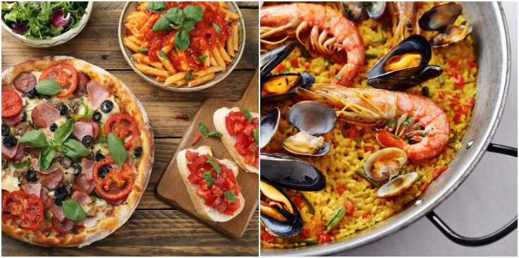 Food of Italy and Spain