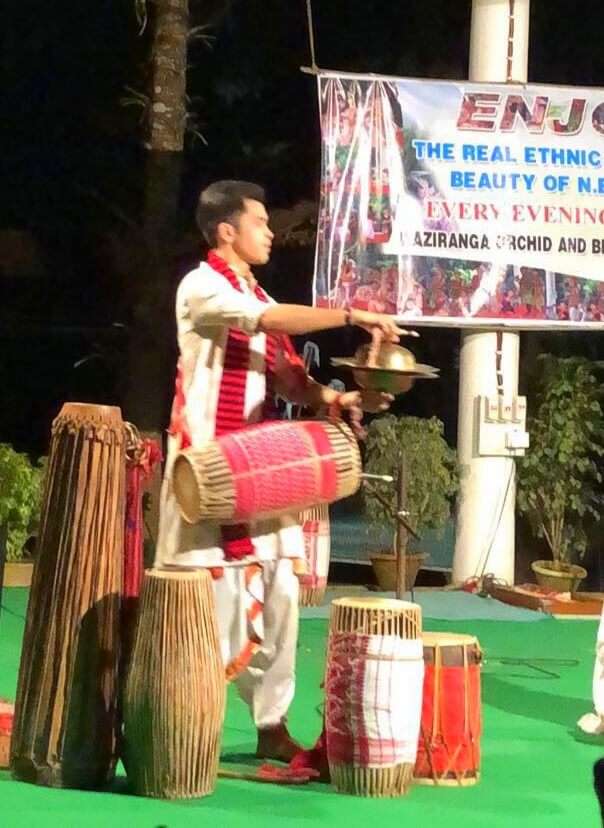 assamese dancer at orchid park