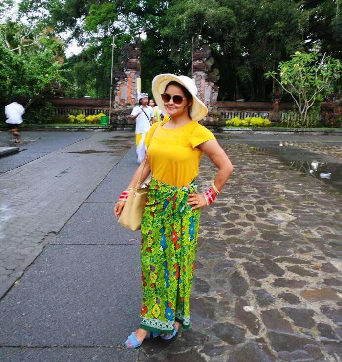 Female traveler in Bali