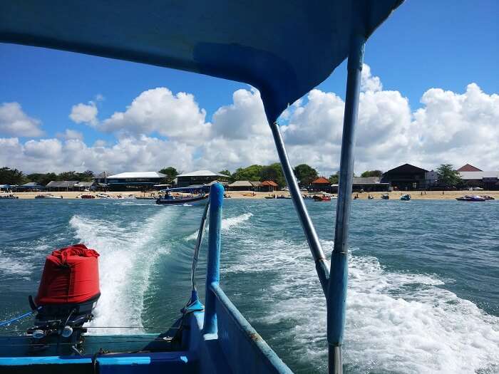 Boat ride in Bali