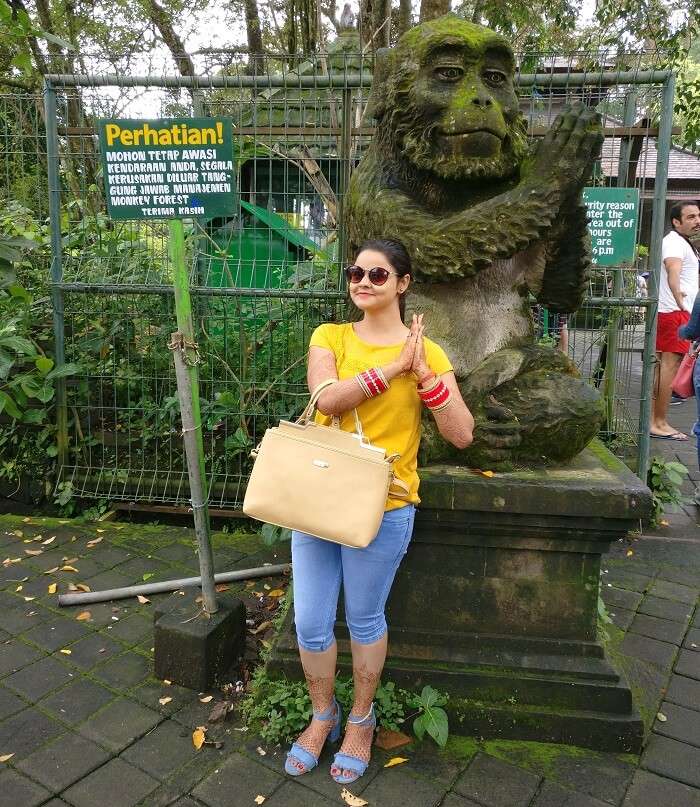 Female traveler in Bali