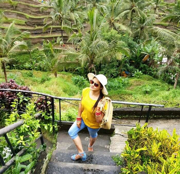 Female traveler in Bali