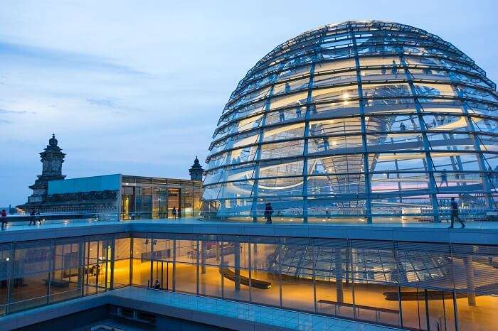 Behold the Berlin panorama from Reichstag Building glass dome