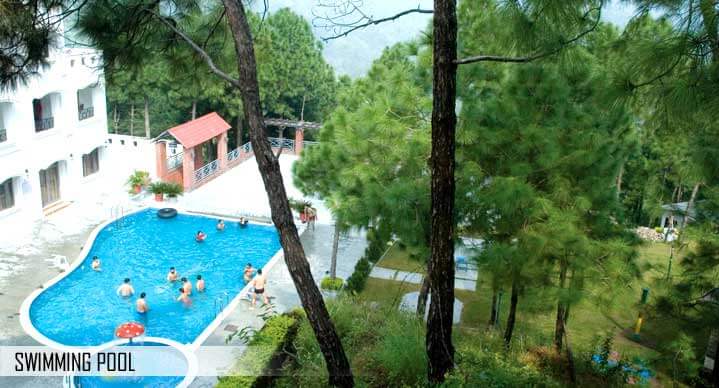 a resort with a huge outdoor pool