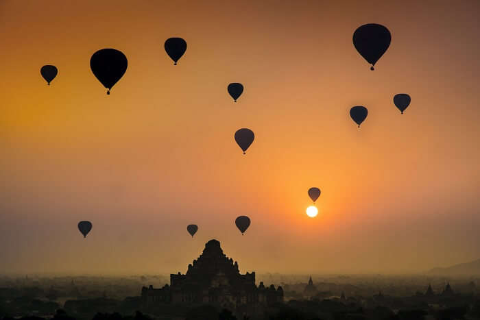Hot air balloon ride In Siem Reap