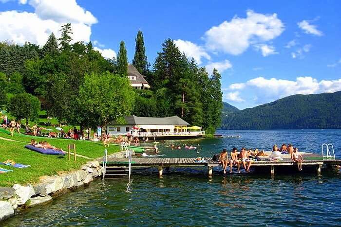 Millstatter See lake austria