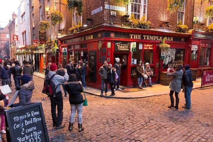 Party at the Temple Bar Dublin