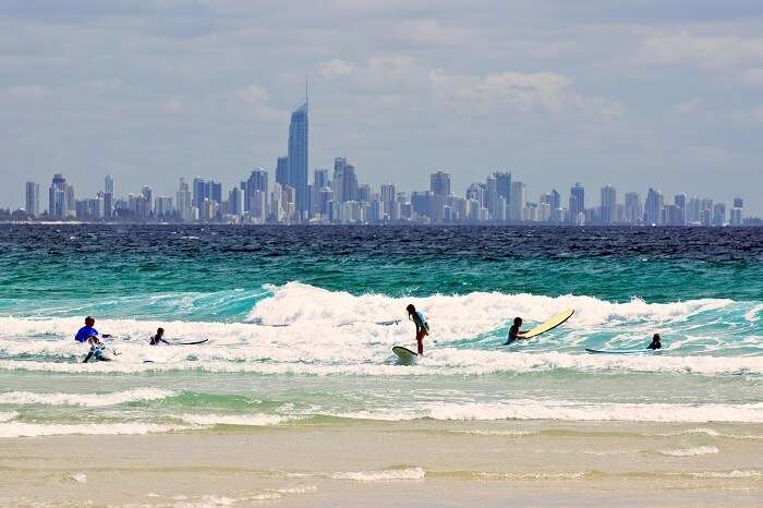 Surfers Paradise Beach gold coast