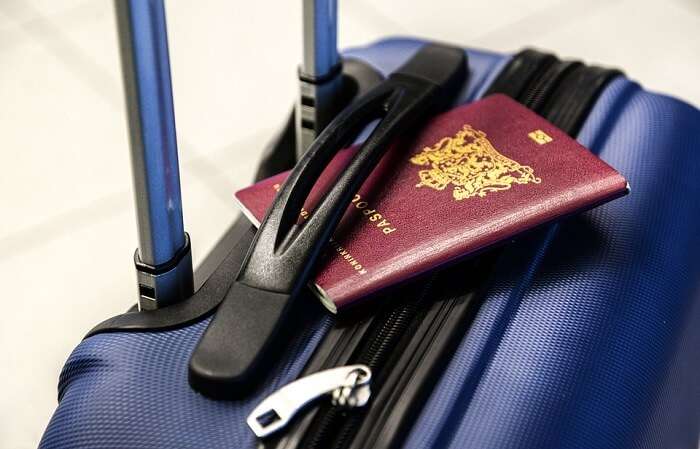passport and travel bag
