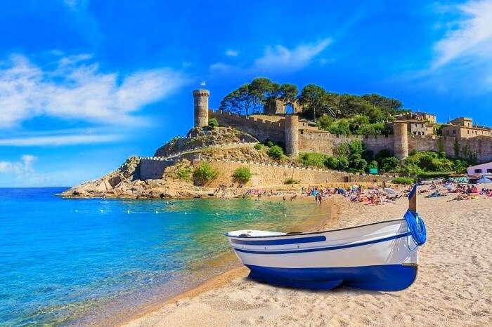 tossa de mar castle in spain