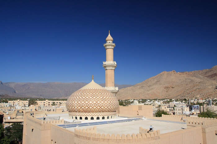 Aerial view of Mosque Nizwa