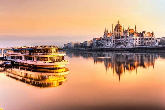 Cruise the Danube river in budapest Hungary