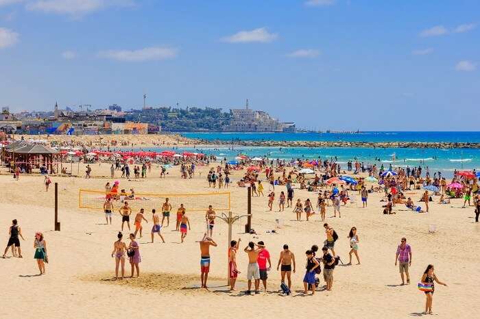 Head to the Tel Aviv Beach in israel