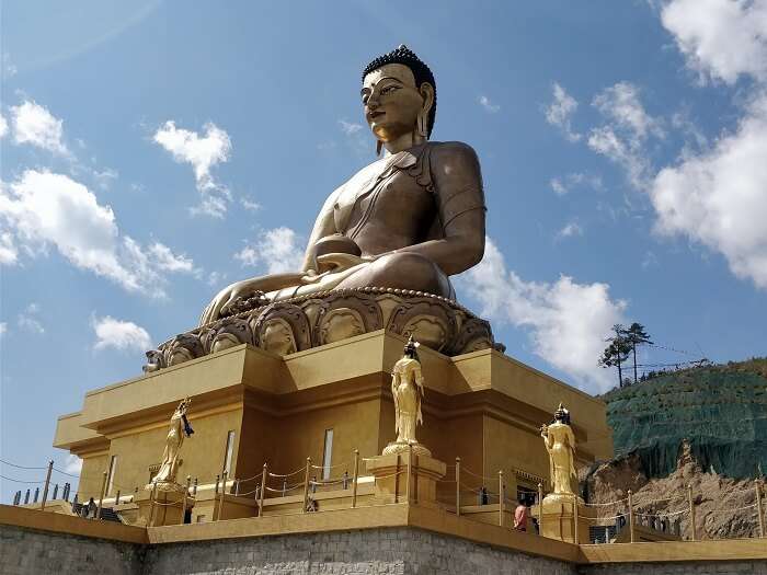 Huge Buddha statue in Bhutan